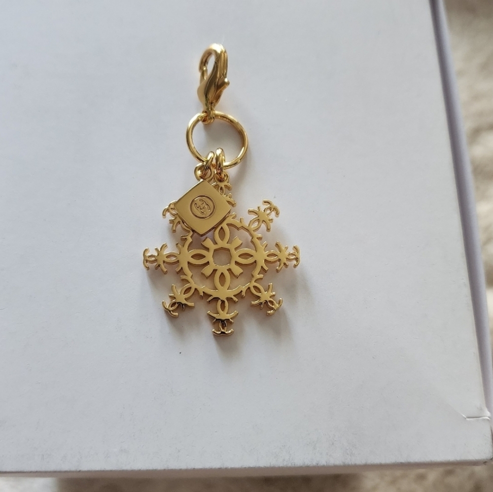 Chanel Holiday Snowflake Charm